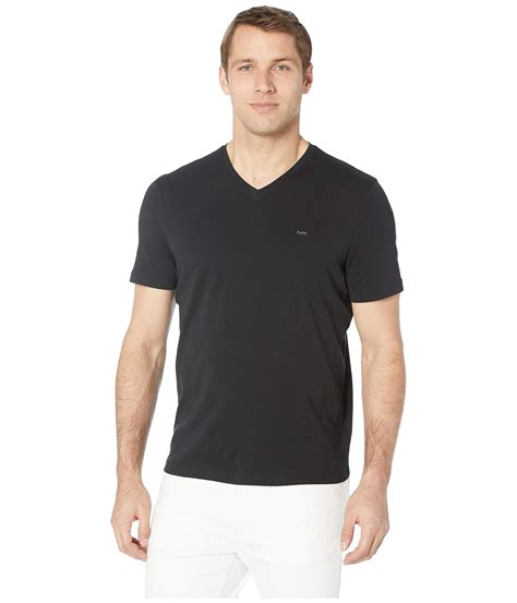 michael kors men's black v neck t shirts|Michael Kors black shirt men.